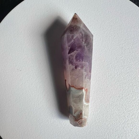 Amethyst Crazy Lace Crystal Wand‎ (#7) - Picture 3 of 11